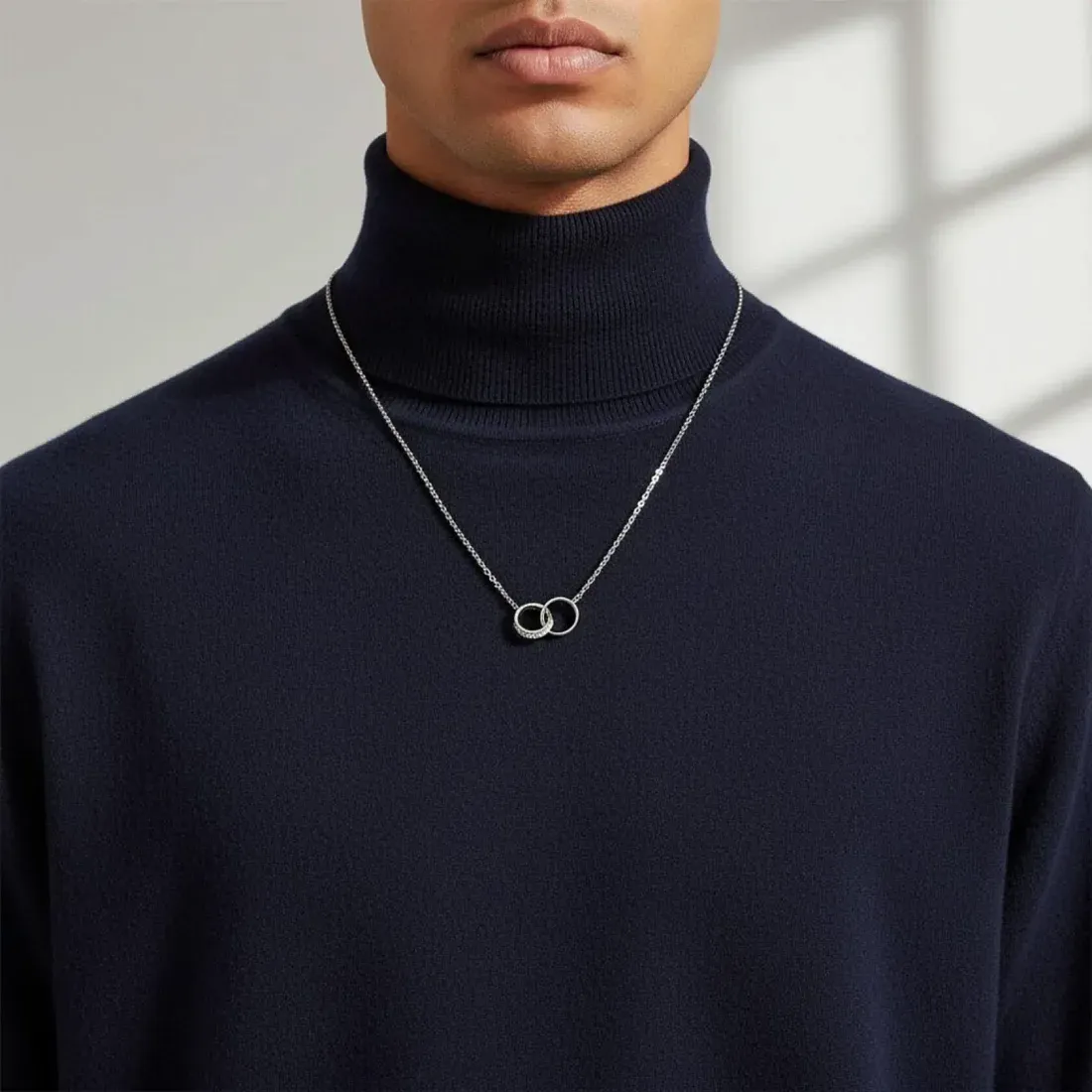 Cartier Кулон Love, semi-paved Man White Gold - фото 2