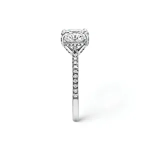 Tiffany & Co. Помолвочное кольцо True Engagement Ring with a True Diamond and a Platinum Diamond Band - фото 5