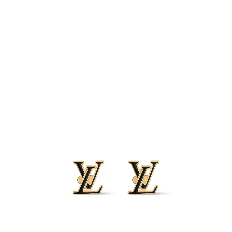 Серьги Iconic Enamel Louis Vuitton Black - фото 1