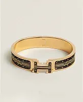 Hermès Браслет Clic H Quadrige au Fil Black - фото 1