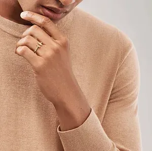Tiffany & Co. Кольцо T Square Ring Men Rose Gold - фото 2