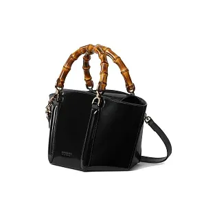 Gucci Маленькая сумка с бамбуковой ручкой Black - фото 3