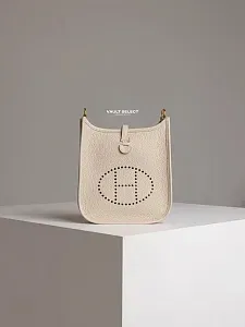 Hermès Сумка Evelyne 16 Beton Clemence Gold Hardware - фото 4