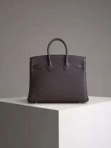 Hermès Сумка Birkin 25 Rouge Sellier Togo Palladium Hardware - фото 7