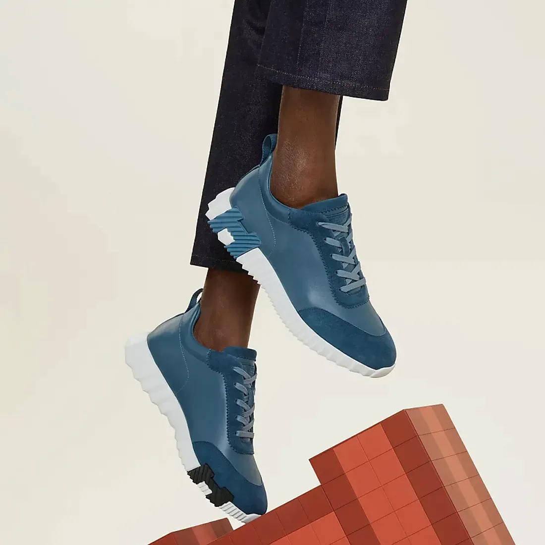 Hermès Кроссовки Bouncing Bleu Turquin - фото 2