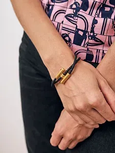 Hermès Браслет Tournis Tresse - фото 5