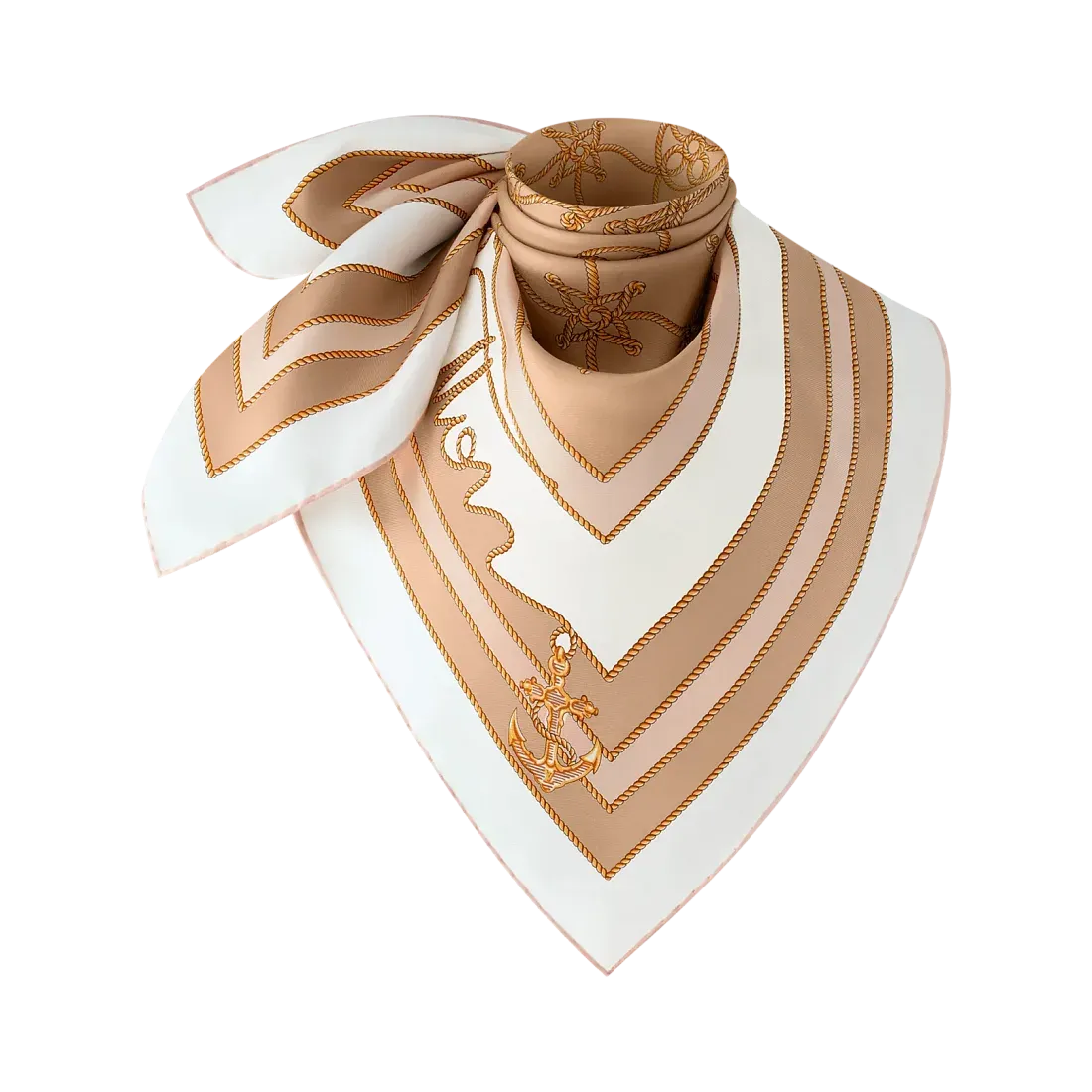 Louis Vuitton Платок-каре Cordage 90 Beige Rose - фото 2