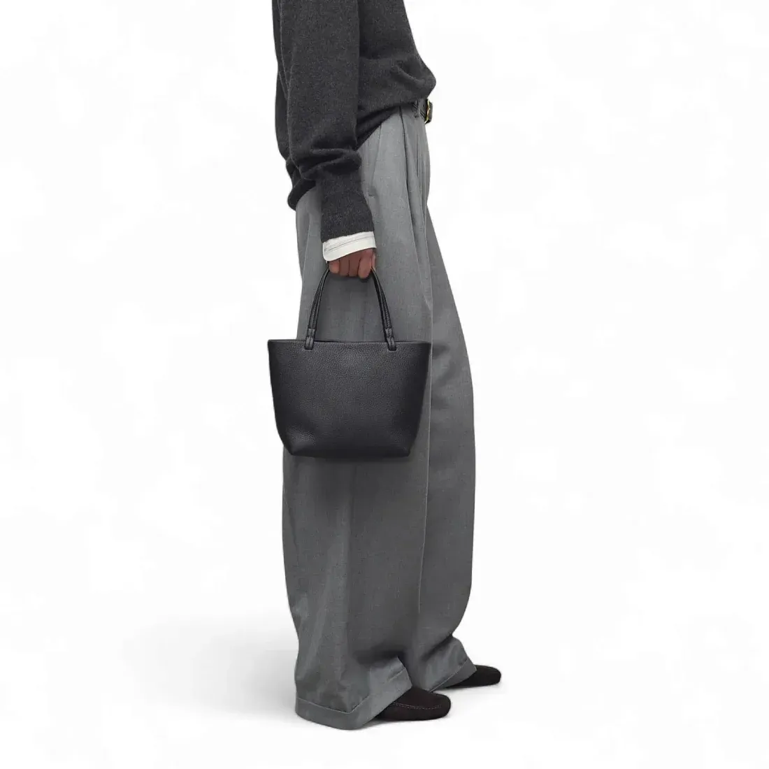 The Row Сумка Small Park Tote Black из кожи - фото 2