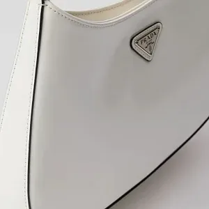 Prada Сумка Cleo из лакированной кожи White - фото 7