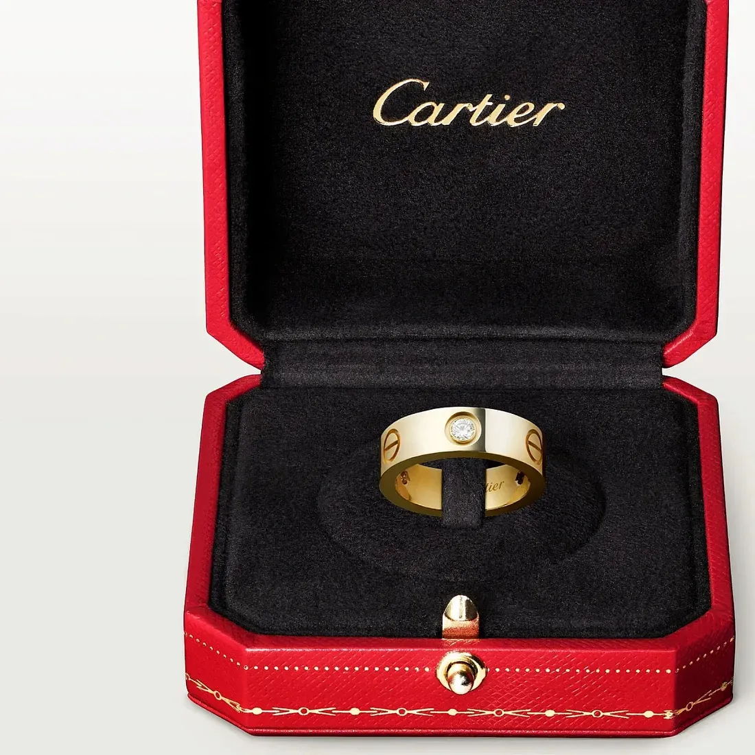 Cartier Кольцо Love с тремя бриллиантами Men Yellow Gold - фото 5