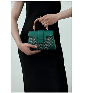 Goyard Мини-сумка Saigon Souple Green - фото 3