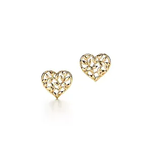 Tiffany & Co. Серьги Paloma Picasso Olive Leaf Heart Earrings - фото 1