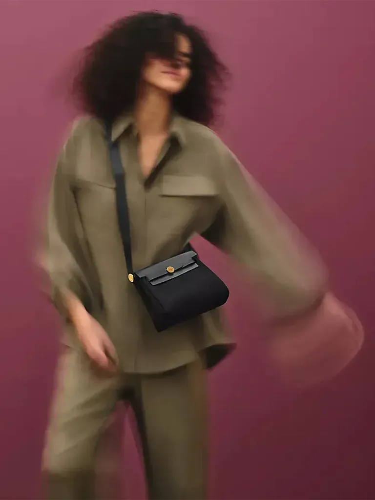 Сумка Hermes Herbag Zip 20 Ecru Beige Fauve Gold Hardware - фото 2