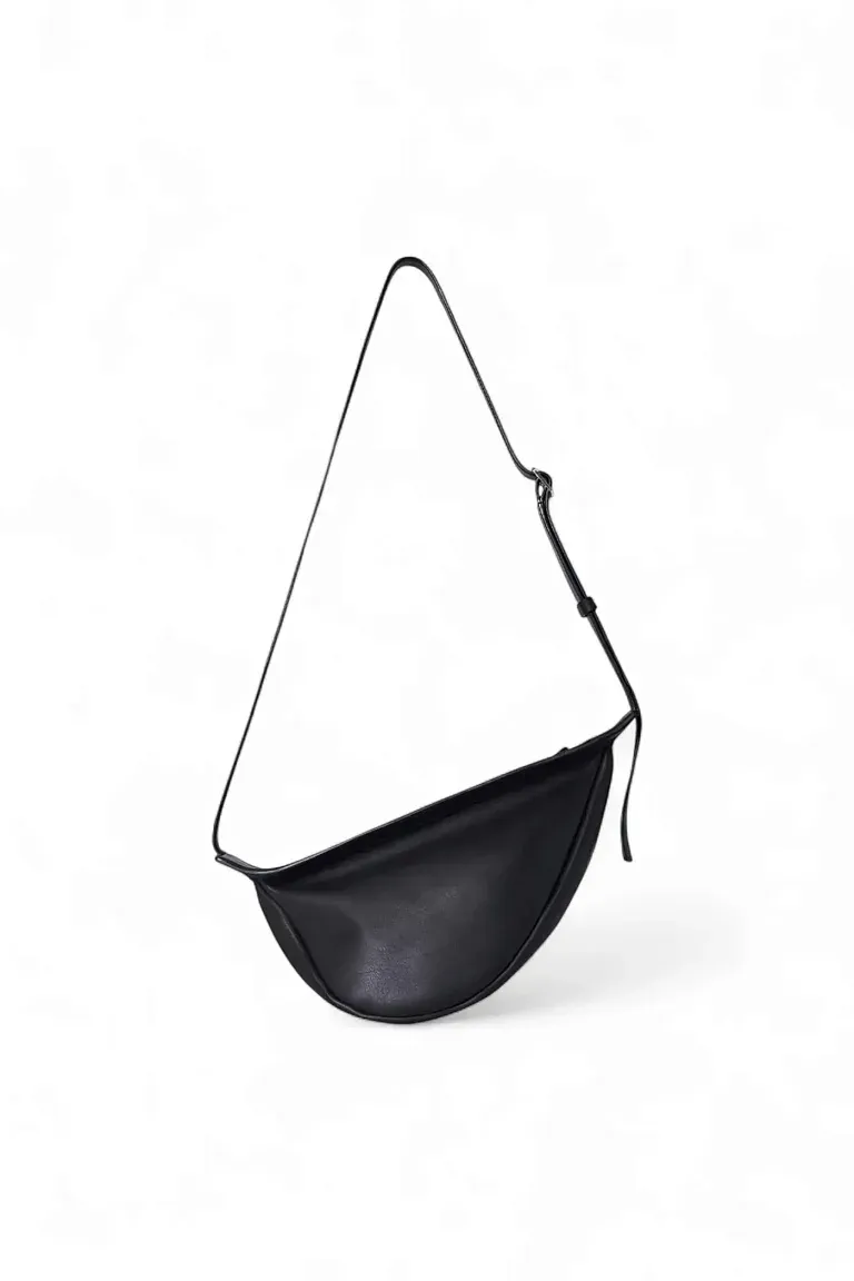 Сумка Small Slouchy Banana Black из кожи The Row - фото 1