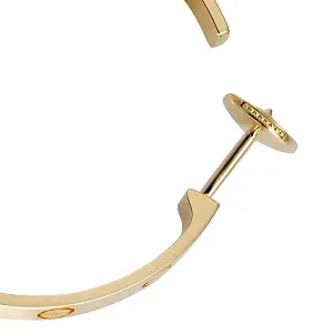 Cartier Серьги Love hoop earrings, large model Yellow - фото 3