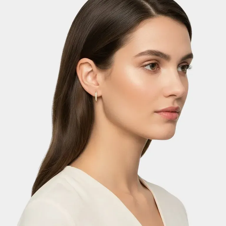 Серьги Tiffany Titan by Pharrell Williams Small Earrings in Gold with Diamonds Men - фото 2