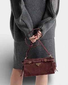 Prada Сумка Bonnie small suede shoulder - фото 7
