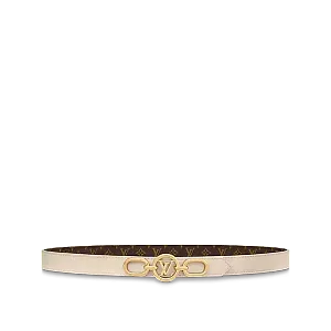 Louis Vuitton Двухсторонний ремень Circle Prime 20 мм Cream - фото 3