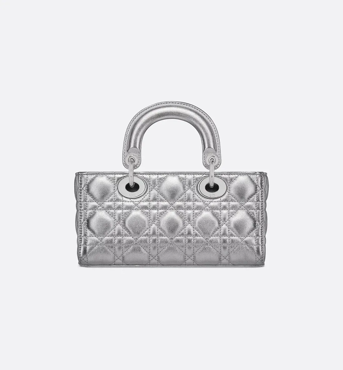 Dior Сумка Lady D-Joy silver-tone metallic маленького формата - фото 3