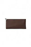 The Row Футляр для солнцезащитных очков Clasp Black из кожи Brown Melange - фото 1