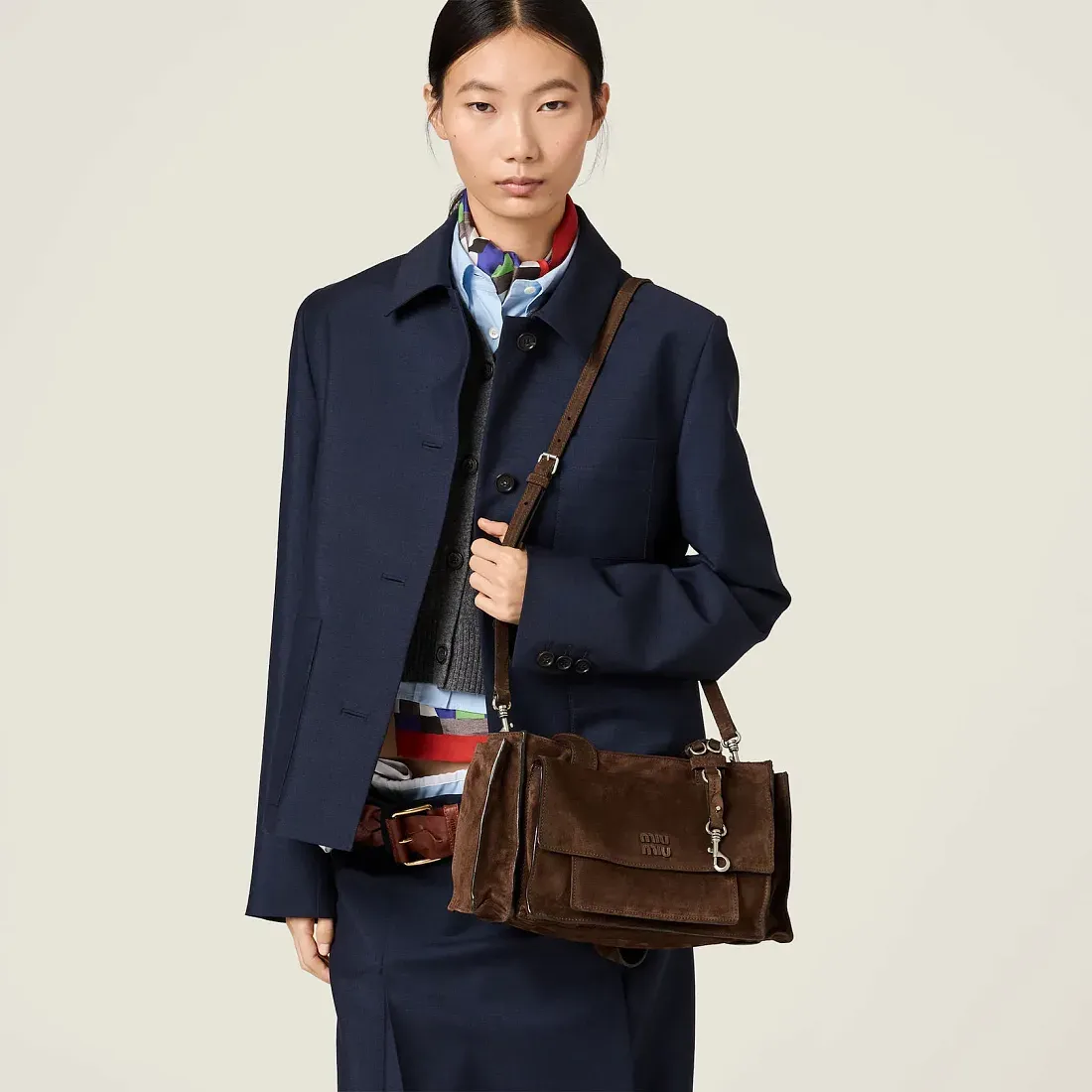 Miu Miu Сумка Utilitaire Dark Brown - фото 5