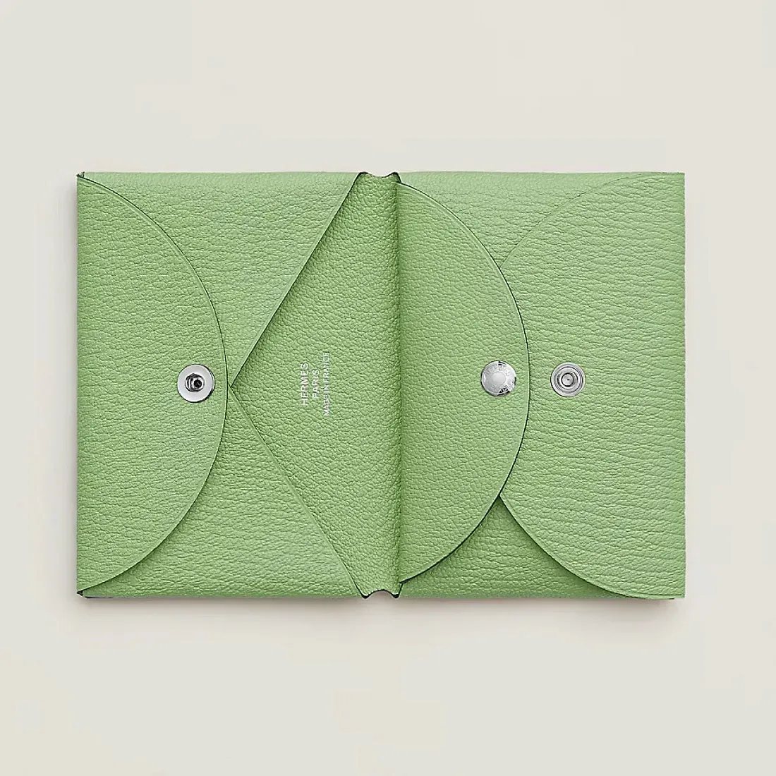 Hermès Кардхолдер Calvi Duo Vert Criquet - фото 2