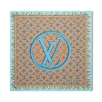 Louis Vuitton Платок-каре Monogram Rattan 90 Blue - фото 1