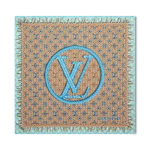 Louis Vuitton Платок-каре Monogram Rattan 90 Blue - фото 1