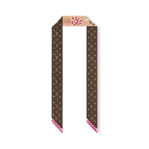 Louis Vuitton Шелковая лента Xmas Vivienne BB Brown - фото 3