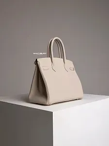 Hermès Сумка Birkin 30 Craie Togo Gold Hardware - фото 8