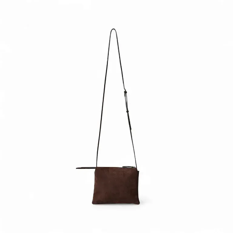 Сумка Nude Mini Twin Mocha из замши The Row - фото 1