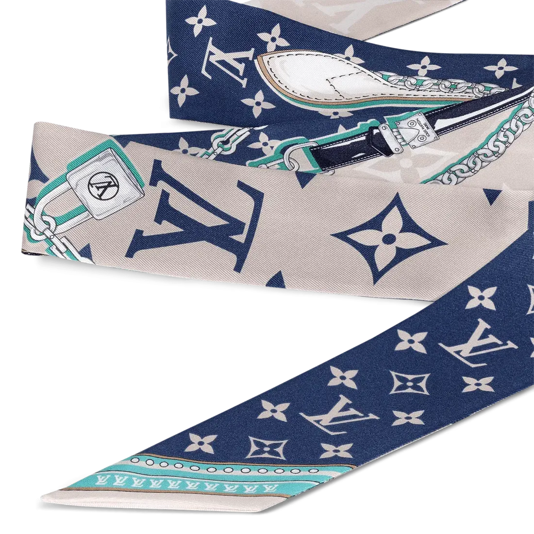 Louis Vuitton Шелковая лента Monogram Ultimate BB Bleu Marine - фото 2
