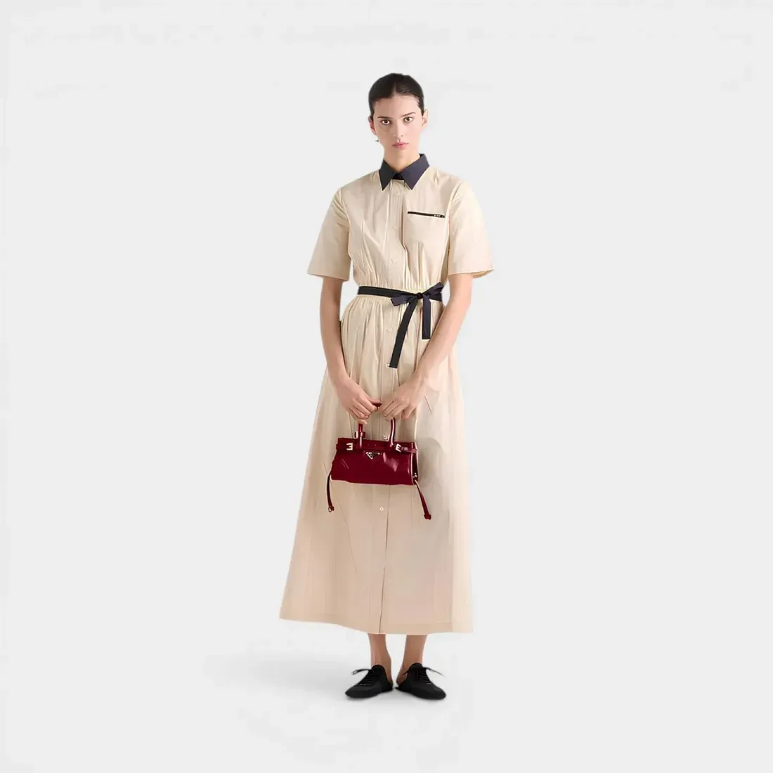 Prada Мини-сумочка Bonnie Ruby Red - фото 4