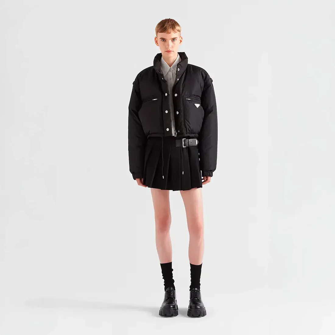 Prada Короткая куртка из Re-Nylon с пухом - фото 2