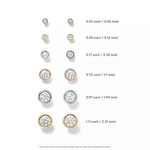 Tiffany & Co. Серьги Elsa Peretti Diamonds by the Yard Earrings Rose Gold - фото 3