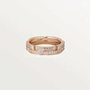 Cartier Обручальное кольцо Maillon Panthere Two Rows с бриллиантовым паве - фото 1