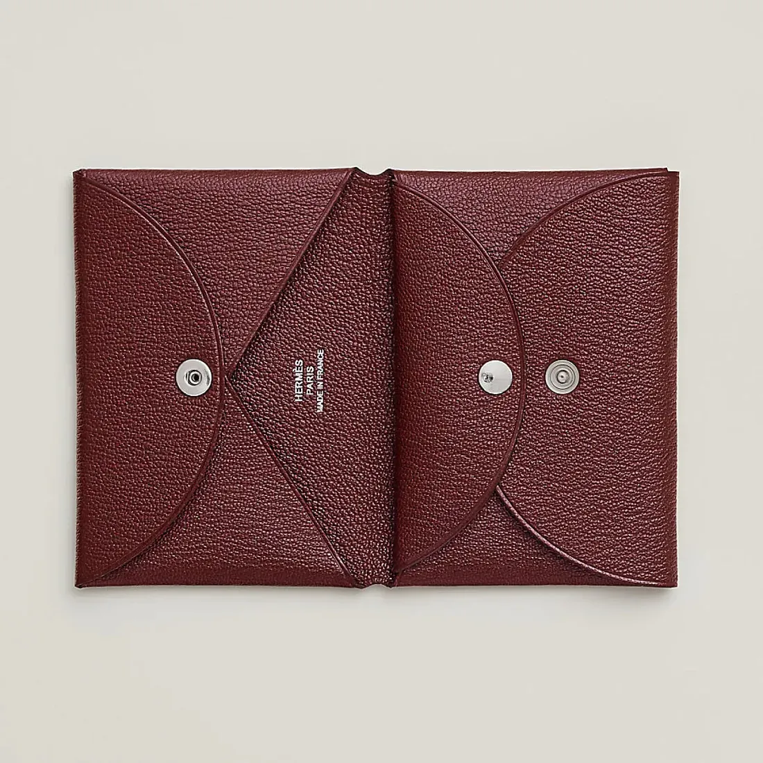 Hermès Кардхолдер Calvi Duo Rouge H - фото 2