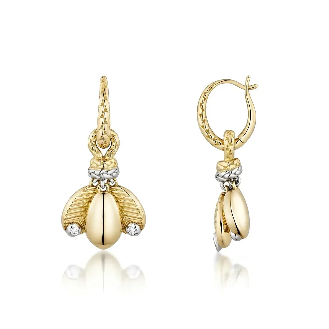 Cartier Серьги Grain de Cafe earrings, diamonds - фото 3