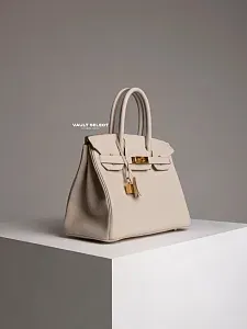 Hermès Сумка Birkin 30 Craie Togo Gold Hardware - фото 4