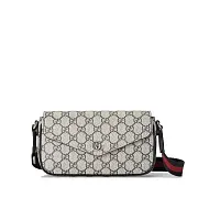 Gucci Мини-сумка Ophidia Beige / Blue - фото 1