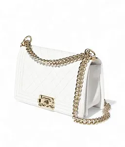 Chanel Сумка Boy White - фото 2