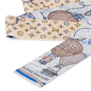 Louis Vuitton Шелковая лента Up And Away Bleu Clair - фото 2
