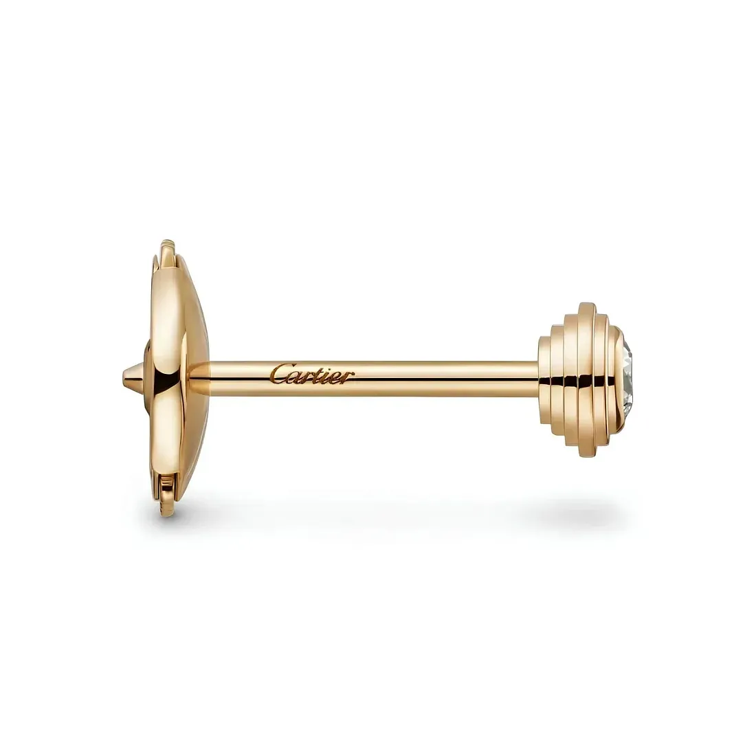 Cartier Серьги d'Amour stud earrings, 2 diamonds, mini model Yellow Gold - фото 3