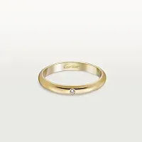 Cartier Обручальное кольцо с 1 бриллиантом 1895 2,6 мм Yellow Gold - фото 1