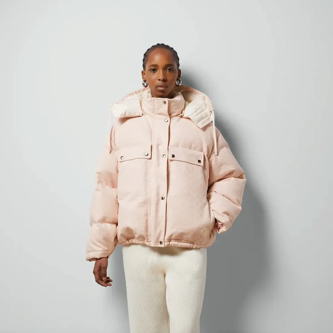 Gucci Стеганная куртка из хлопкового паулента GG - фото 2