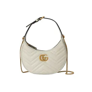 Gucci Мини-сумка на плечо GG Marmont White - фото 1