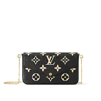 Louis Vuitton Клатч Felicie Black/Beige - фото 1