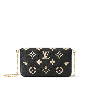 Louis Vuitton Клатч Felicie Black/Beige - фото 1