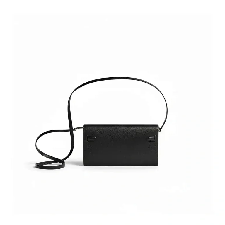Мини-сумка Hermes Electrum Kelly To Go Noir Chamkila Palladium Hardware - фото 2