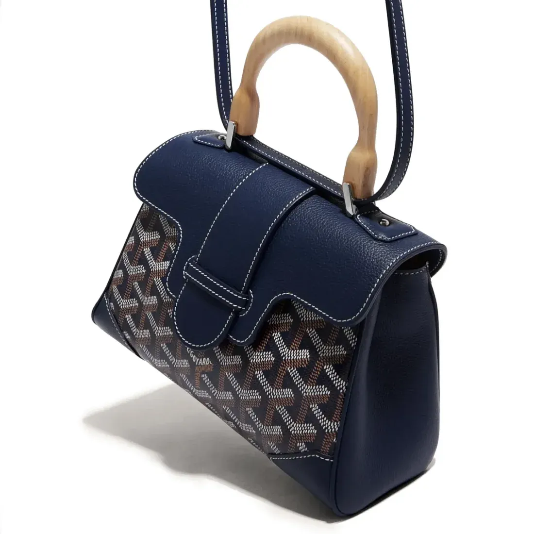 Goyard Мини-сумка Saigon Souple Navy Blue - фото 3